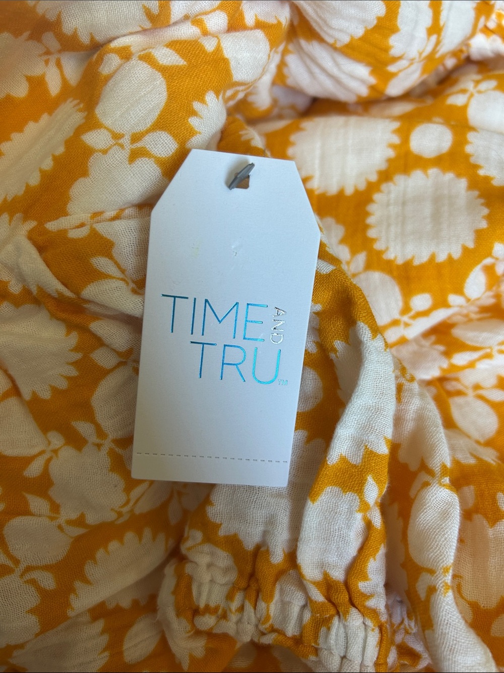 NWT! Time and Tru Women's Cotton Tiered Midi Dress with Elbow Length Sleeves SzM - Picture 10 of 12